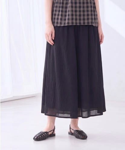 OLLGD19119 eur3 【大きいサイズ】シア―ワイドパンツ