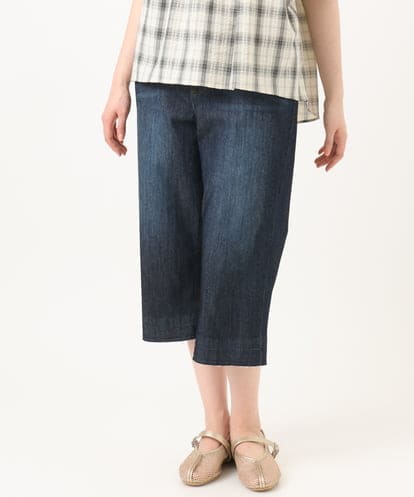 OLLGD24109 eur3 【大きいサイズ】クロップドデニムパンツ