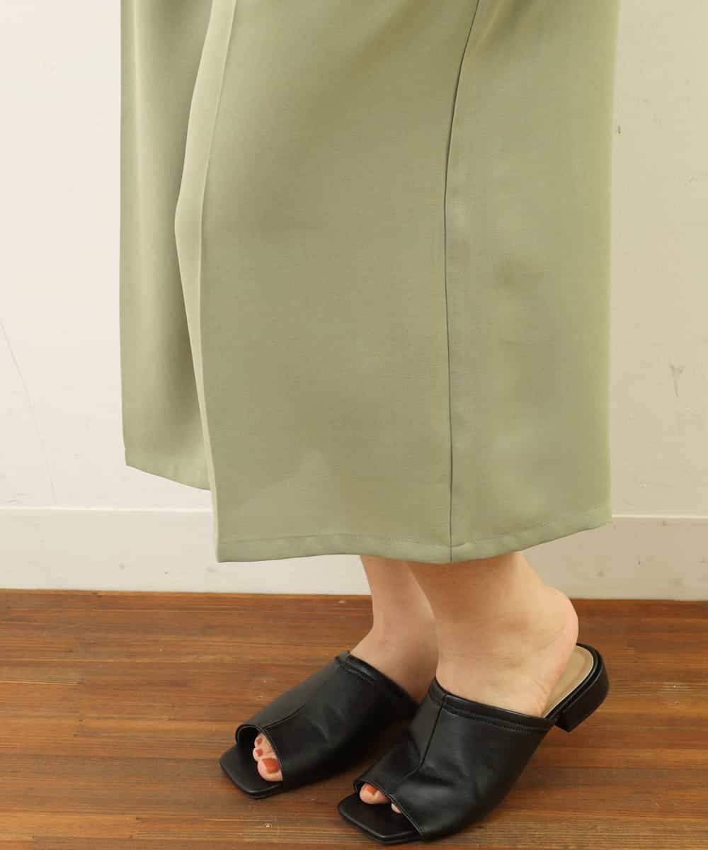 OLLGP32090 eur3(エウルキューブ) 【大きいサイズ/11号サイズあり/セットアップ対応】フレアーハーフパンツ カーキ(36)