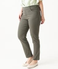 OLLGV19089 eur3(エウルキューブ) 【大きいサイズ】サマーハイパーストレッチパンツ カーキ(36)