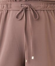 OLLGV29089 eur3(エウルキューブ) 【大きいサイズ/接触冷感/セットアップ対応】ジャージーワイドパンツ モカ(84)