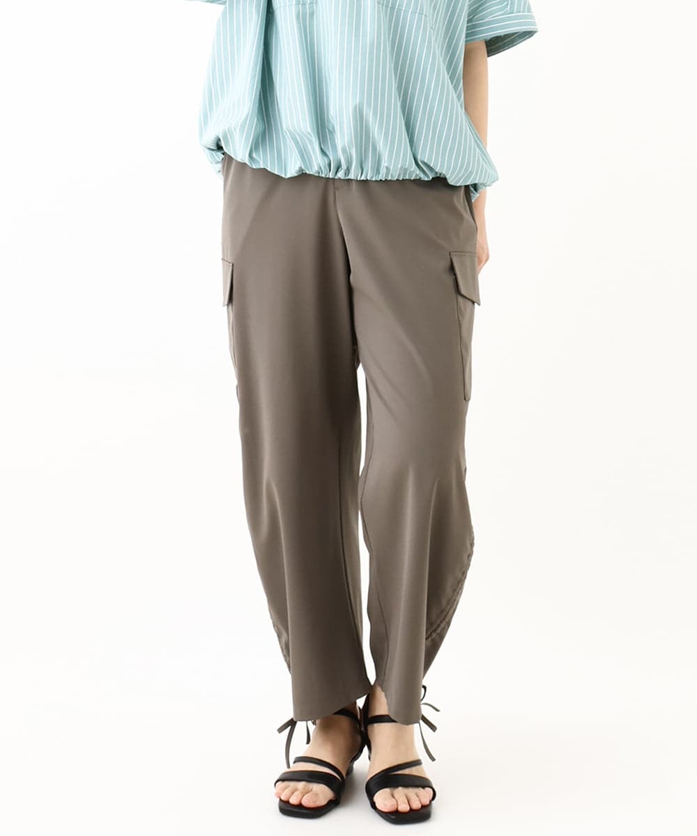 OLLHV30119 eur3(エウルキューブ) 【大きいサイズ】カーゴパンツ カーキ(36)