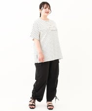 OLLHV30119 eur3(エウルキューブ) 【大きいサイズ】カーゴパンツ ブラック(94)