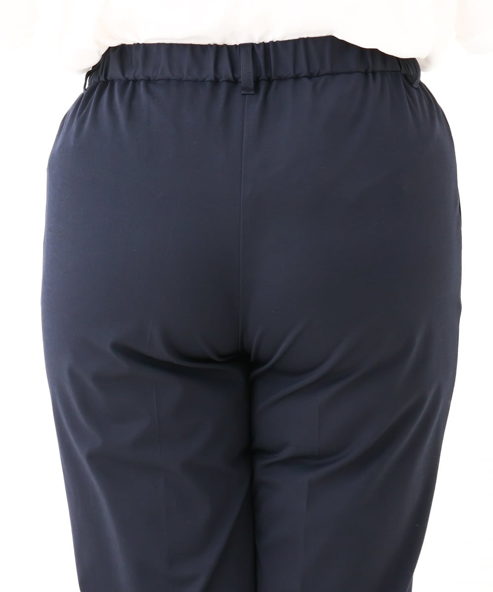 OLLHV32139 eur3(エウルキューブ) 【大きいサイズ/セットアップ対応】接触冷感カノコパンツ ネイビー(57)