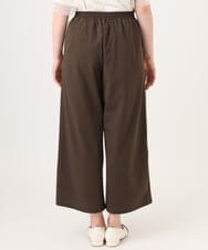 OLLID34099 eur3(エウルキューブ) 【大きいサイズ】エアリーメッシュイージーパンツ ダークブラウン