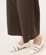 OLLID34099 eur3(エウルキューブ) 【大きいサイズ】エアリーメッシュイージーパンツ ダークブラウン