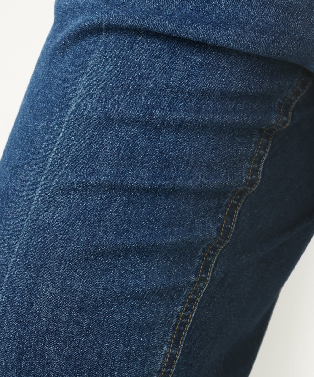 OLLJA08109 eur3(エウルキューブ) 【大きいサイズ】ストレッチストレートデニム ブルー(55)