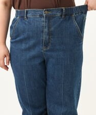 OLLJA08109 eur3(エウルキューブ) 【大きいサイズ】ストレッチストレートデニム ブルー(55)