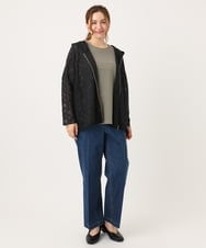 OLLJA08109 eur3(エウルキューブ) 【大きいサイズ】ストレッチストレートデニム ブルー(55)