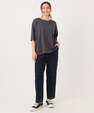 OLLJA08109 eur3(エウルキューブ) 【大きいサイズ】ストレッチストレートデニム ネイビー(57)