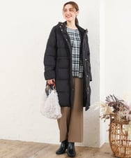 OLLKD12139 eur3(エウルキューブ) 【大きいサイズ/洗える/セットアップ対応/11号サイズあり】ストレッチセンタープレスワイドパンツ モカ