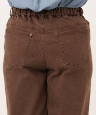OLLKD13109 eur3(エウルキューブ) 【大きいサイズ/洗える】カラーストレッチデニム ダークブラウン
