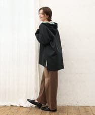 OLLKD13109 eur3(エウルキューブ) 【大きいサイズ/洗える】カラーストレッチデニム ダークブラウン