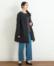OLLKP01090 eur3(エウルキューブ) 【雑誌掲載】【大きいサイズ】定番美脚ストレートパンツ ブルー(55)