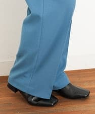 OLLKP01090 eur3(エウルキューブ) 【雑誌掲載】【大きいサイズ】定番美脚ストレートパンツ ブルー(55)