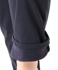 OLLLA17089 eur3(エウルキューブ) 【大きいサイズ】さらさらストレッチ裏起毛ストレートパンツ ネイビー(57)