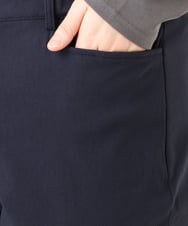 OLLLA17089 eur3(エウルキューブ) 【大きいサイズ】さらさらストレッチ裏起毛ストレートパンツ ネイビー(57)