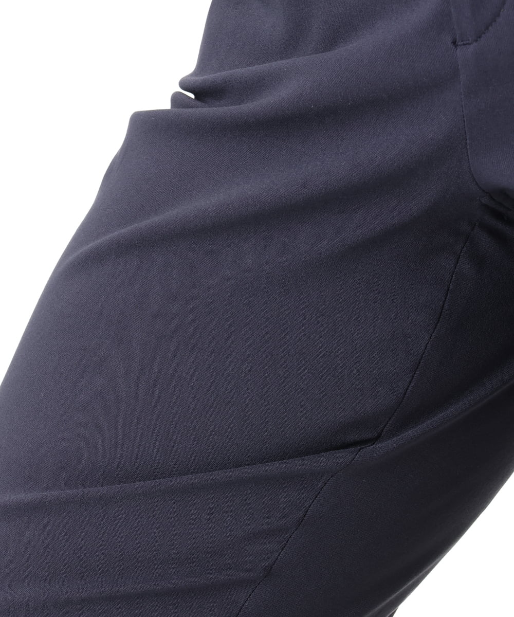 OLLLA17089 eur3(エウルキューブ) 【大きいサイズ】さらさらストレッチ裏起毛ストレートパンツ ネイビー(57)