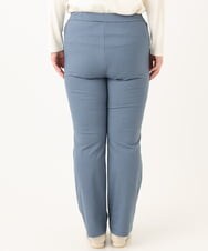 OLLLA18099 eur3(エウルキューブ) 【大きいサイズ】ジャカードスリムストレートパンツ ブルー(55)