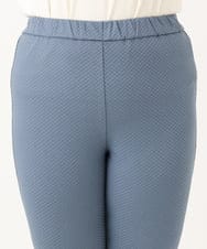 OLLLA18099 eur3(エウルキューブ) 【大きいサイズ】ジャカードスリムストレートパンツ ブルー(55)