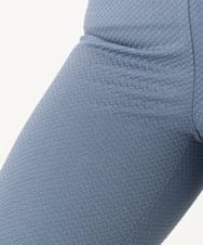 OLLLA18099 eur3(エウルキューブ) 【大きいサイズ】ジャカードスリムストレートパンツ ブルー(55)