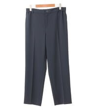 OLLLA19139 eur3(エウルキューブ) 【大きいサイズ/11号サイズあり】カットジョーゼットテーパードパンツ ネイビー(57)