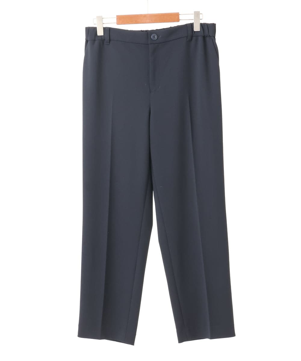 OLLLA19139 eur3(エウルキューブ) 【大きいサイズ/11号サイズあり】カットジョーゼットテーパードパンツ ネイビー(57)