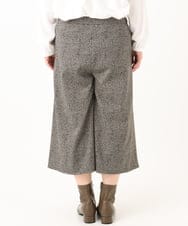 OLLLA20099 eur3(エウルキューブ) 【大きいサイズ】キュロットパンツ ダークブラウン(87)