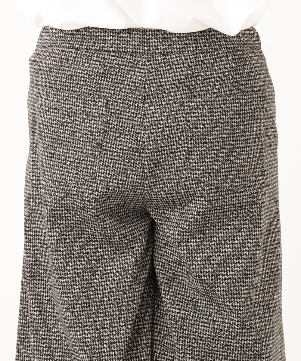 OLLLA20099 eur3(エウルキューブ) 【大きいサイズ】キュロットパンツ ダークブラウン(87)