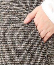 OLLLA20099 eur3(エウルキューブ) 【大きいサイズ】キュロットパンツ ダークブラウン(87)