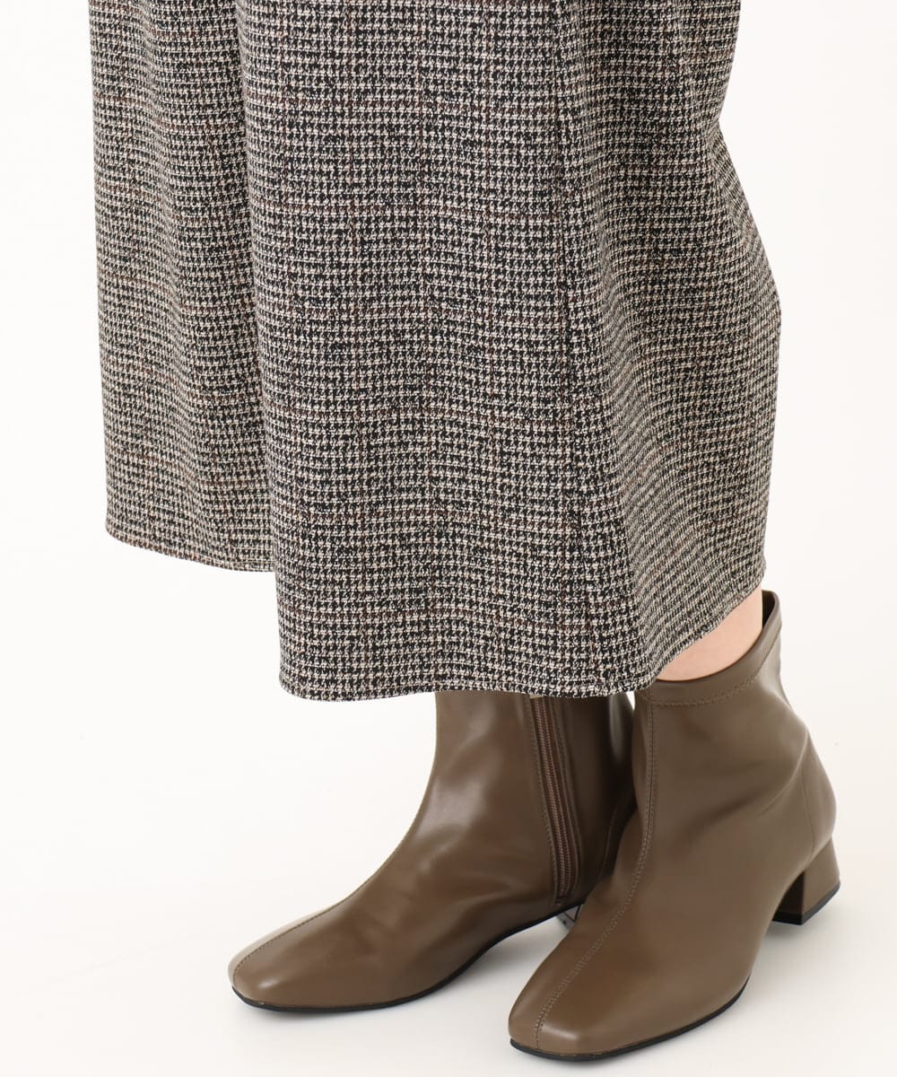 OLLLA20099 eur3(エウルキューブ) 【大きいサイズ】キュロットパンツ ダークブラウン(87)