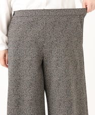 OLLLA20099 eur3(エウルキューブ) 【大きいサイズ】キュロットパンツ ダークブラウン(87)