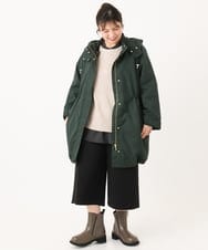OLLLA20099 eur3(エウルキューブ) 【大きいサイズ】キュロットパンツ ブラック(94)