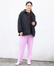 OLLLP02080 eur3(エウルキューブ) 【大きいサイズ】ロイヤルヒートテーパードパンツ ライトピンク(01)