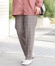 OLLLP02080 eur3(エウルキューブ) 【大きいサイズ】ロイヤルヒートテーパードパンツ ベージュ(82)