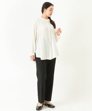 OLLLP02080 eur3(エウルキューブ) 【大きいサイズ】ロイヤルヒートテーパードパンツ ブラック(94)