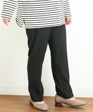 OLLLP02080 eur3(エウルキューブ) 【大きいサイズ】ロイヤルヒートテーパードパンツ ブラック(94)