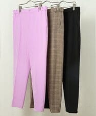 OLLLP02080 eur3(エウルキューブ) 【大きいサイズ】ロイヤルヒートテーパードパンツ ブラック(94)