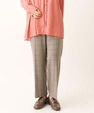 OLLLS05089 eur3(エウルキューブ) 【大きいサイズ】ロイヤルヒートストレートパンツ ベージュ(82)
