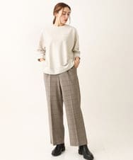 OLLLS05089 eur3(エウルキューブ) 【大きいサイズ】ロイヤルヒートストレートパンツ ベージュ(82)