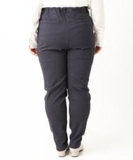 OLLLS12089 eur3(エウルキューブ) 【シリーズ累計販売1万5千枚！】【大きいサイズ】さらさらストレッチ裏起毛テーパードパンツ ネイビー(57)