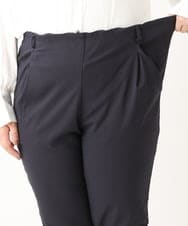 OLLLS12089 eur3(エウルキューブ) 【シリーズ累計販売1万5千枚！】【大きいサイズ】さらさらストレッチ裏起毛テーパードパンツ ネイビー(57)