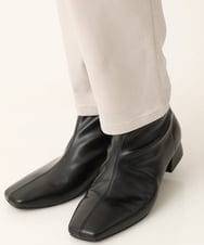 OLLLS13089 eur3(エウルキューブ) 【大きいサイズ】さらさらストレッチ裏起毛ストレートパンツ ライトグレー(91)