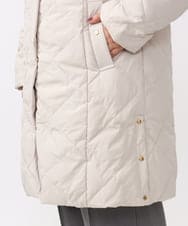 OLUAA01349 eur3(エウルキューブ) 【大きいサイズ】ロングダウンコート グレージュ(89)