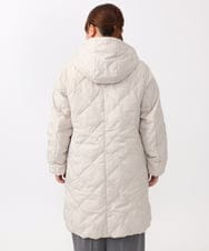 OLUAA01349 eur3(エウルキューブ) 【大きいサイズ】ロングダウンコート グレージュ(89)