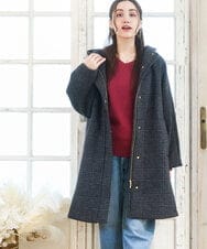 OLUAD01349 eur3(エウルキューブ) 【大きいサイズ】ライトカシミヤウールコート モカ(84)