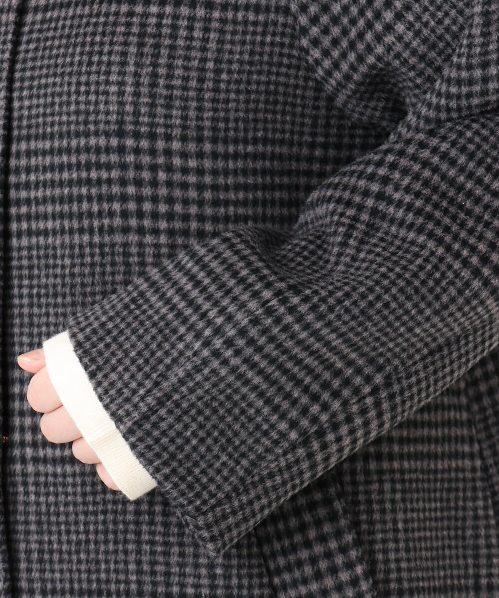 OLUAD01349 eur3(エウルキューブ) 【大きいサイズ】ライトカシミヤウールコート モカ(84)