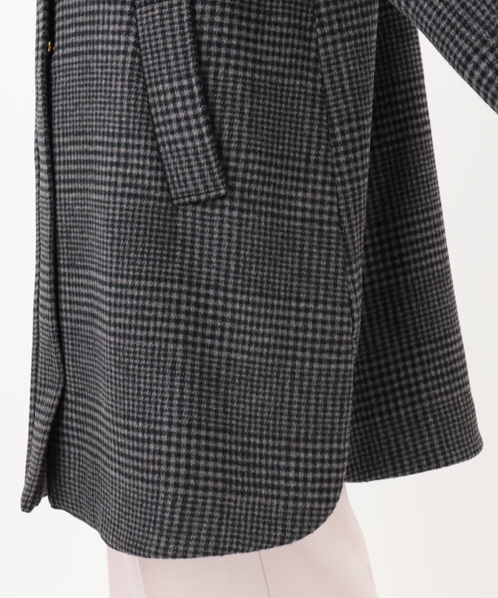 OLUAD01349 eur3(エウルキューブ) 【大きいサイズ】ライトカシミヤウールコート モカ(84)