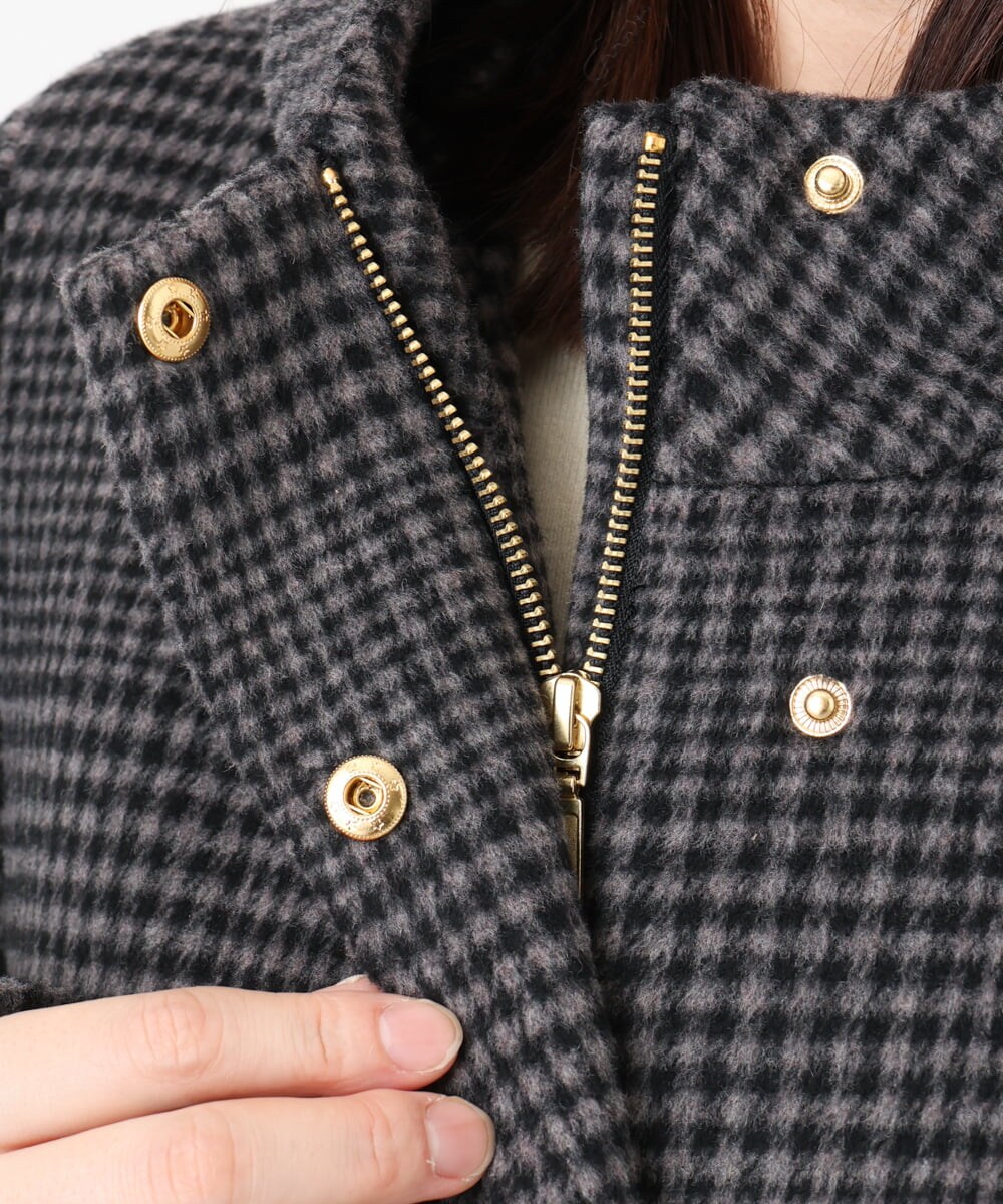 OLUAD01349 eur3(エウルキューブ) 【大きいサイズ】ライトカシミヤウールコート モカ(84)