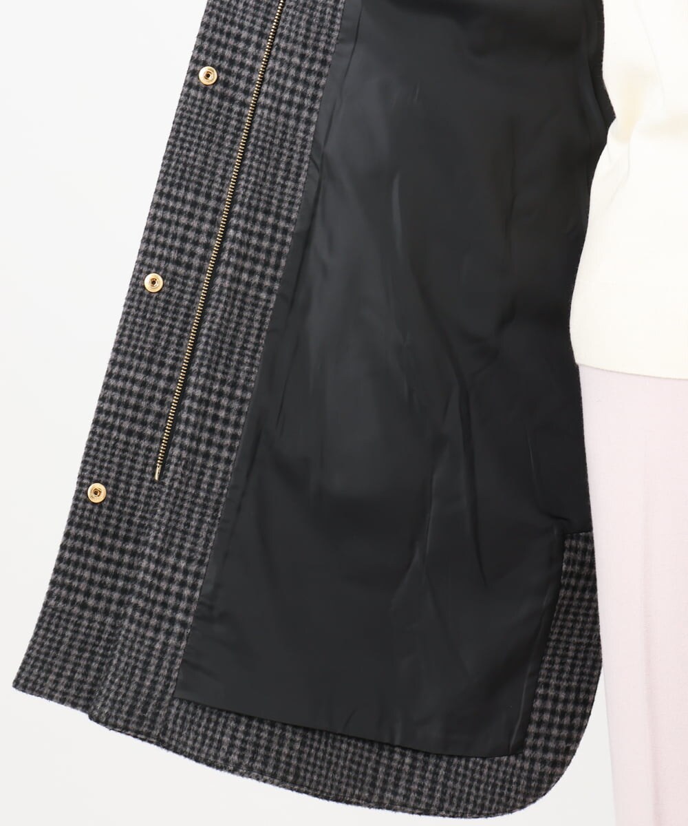 OLUAD01349 eur3(エウルキューブ) 【大きいサイズ】ライトカシミヤウールコート モカ(84)